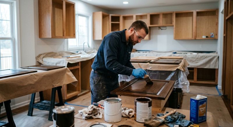 Cabinet Staining Service in Lafayette, IN