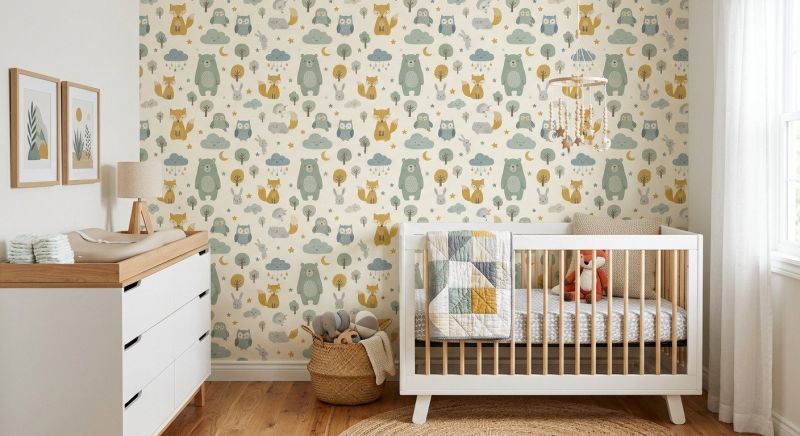 Nursery Wallpaper Installation in Overland Park, KS