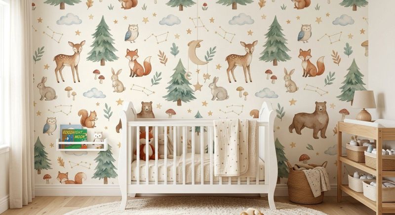 Nursery Wallpaper Installation in Overland Park, KS