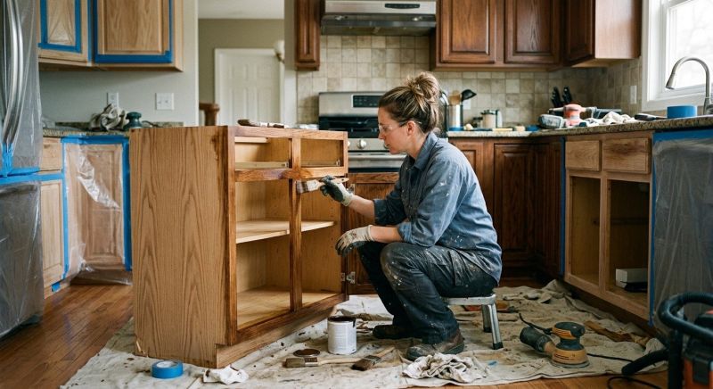 Wood Cabinet Refinishing in Cincinnati, OH